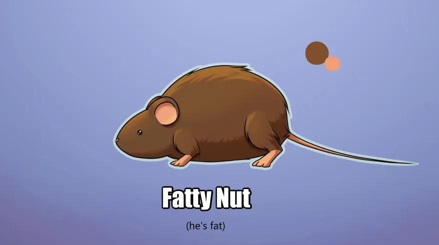 RATS_studio_'s tweet photo. Meet Fat Nut! One of the main characters in our game! Although he has some stamina issues, he's the biggest adventurer around! https://t.co/xACCKCv8Yf