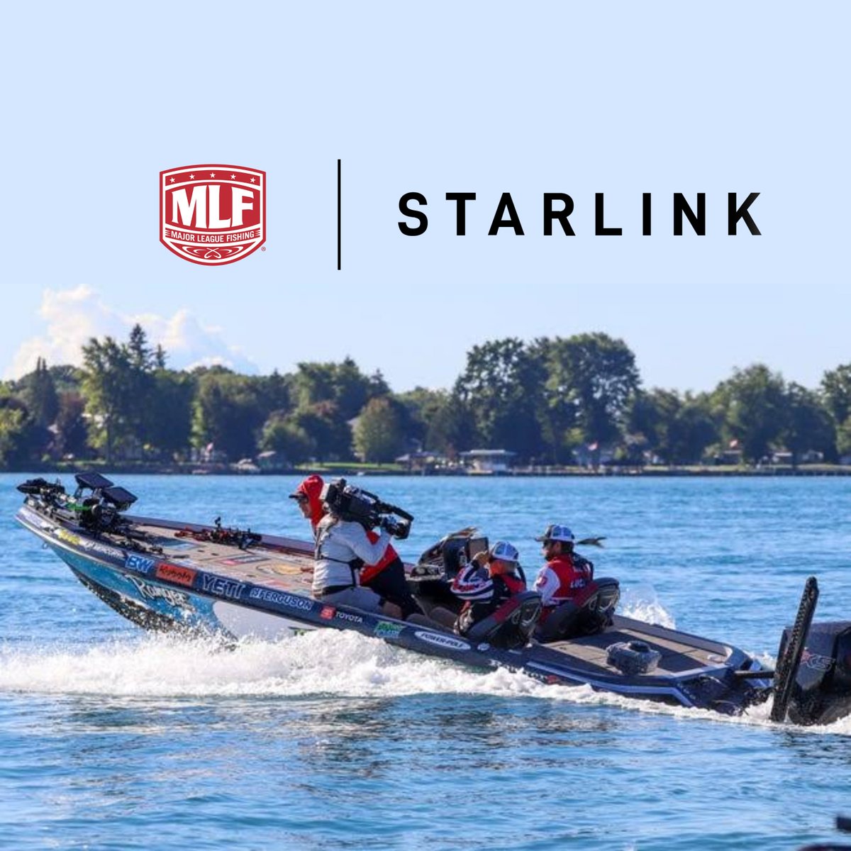 XFreeze's tweet photo. Starlink is now powering Major League Fishing

Major League Fishing is making Starlink its primary connectivity solution across more than 150 live events every year

That means fast, reliable internet for:
• Real-time scoring
• Live video
• Production workflows
• Tournament coverage
• Remote lakes, rivers and reservoirs

MLF operates across wide-open water, remote venues and places where traditional connectivity can be unreliable or completely unavailable

Starlink is bringing real-time coverage to one of the hardest sports environments to connect

From airplanes and ships to disaster zones and now fishing tournaments, Starlink keeps proving the same thing: Where traditional networks stop, Starlink keeps going