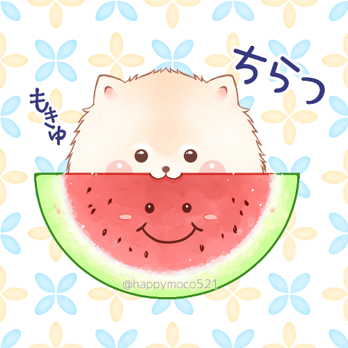 happymoco521's tweet photo. 🐾LINEスタンプ販売中🐾
モコ🐶「夏に使ってほしいぽめ！」

▼夏の日常使い🍨
https://t.co/Dzbr9nj5fG

#ポメラニアン
#絵描きさんと繋がりたい
#絵描きさんフォロバ100 https://t.co/Ebrq6LywoR
