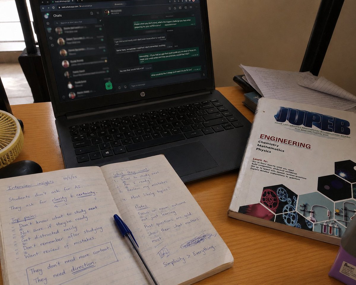 therealtaiwo's tweet photo. The smartest thing I could do right now is stop building CrediQ.

I'm writing JUPEB in less than 20 days.

If you asked most people what I should be doing... https://t.co/ukimkilJCq