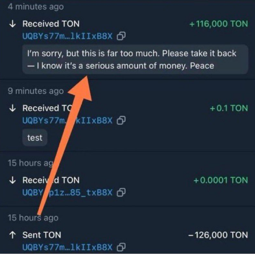 cryptotenma's tweet photo. 🚨#SONDAKIKA :Kripto dünyasının gündemine oturan ''Vicdanlı dolandırıcı''!

Bir dolandırıcı bir kurbanın kendi cüzdan adresi yerine belirlediği cüzdan adresine gönderim yapmasını sağladı.

Ardından ise dolandırdığı için pişman mı oldu bilinmez,
''Bu çok fazla ve ciddi bir para lütfen geri alın'' diyerek dolandırdığı tüm parayı geri gönderdi.

Miktar : 180.000$

Görenler anlam veremedi!