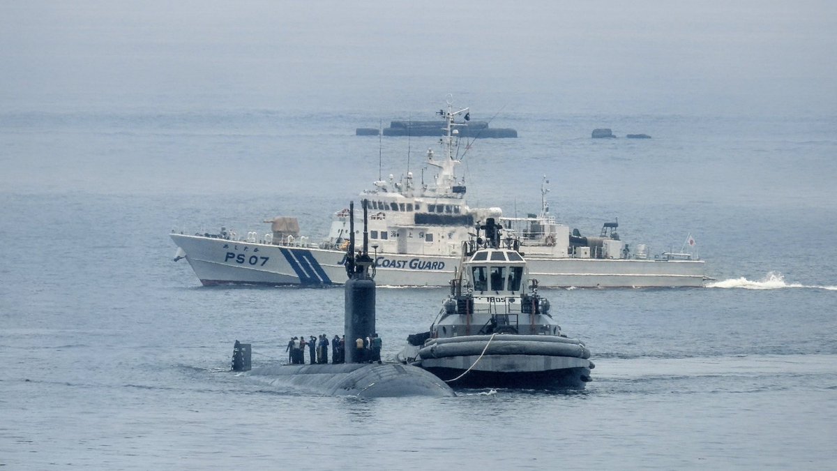 WarshipCam's tweet photo. USS Scranton (SSN 756) Los Angeles-class Flight III 688i (Improved) attack submarine coming into Yokosuka, Japan - July 17, 2026     SRC: X-@HNlEHupY4Nr6hRM https://t.co/ExNeF8g6yk