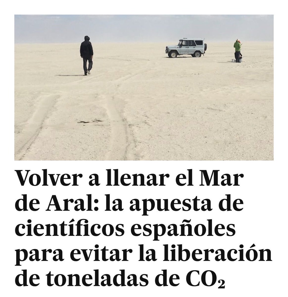 unpinguino's tweet photo. Hace 12 años lo predijimos: “Y cuando han visto tu enorme potencial para convertir el secano en regadío, te han enviado al Mar de Aral, que se estaba quedando vacío”. https://t.co/gKzGWiluPL https://t.co/sxCbJD0S4p