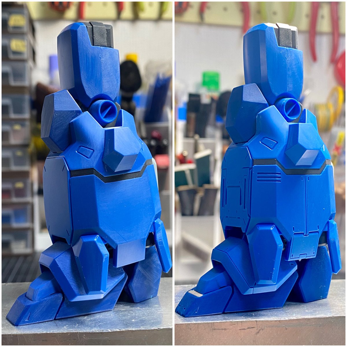 yamaneko311's tweet photo. 最近のお気に入り彫り紹介です

一枚目のはパネルライン隅に4箇所ミゾ
0.5ミリで正方形に彫ってます😸

3枚目のは3本ライン
中央を太さ0.4ミリで彫って、0.5ミリ間隔で開けて両側を0.15ミリで彫るかんじです😸

結構スケール感が出やすい感じします😸 https://t.co/xwkWLOD17Z