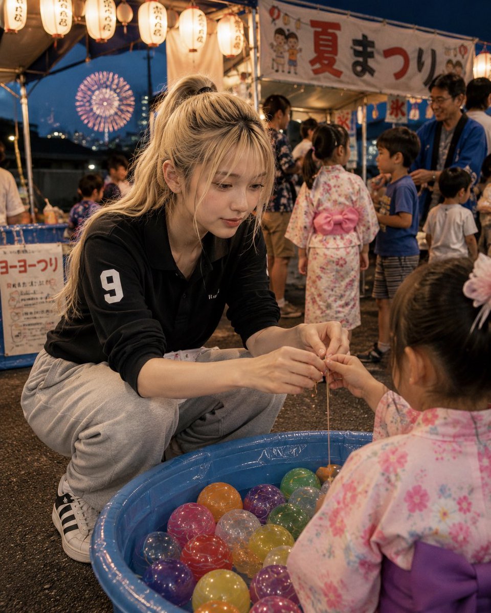 Nana_AI00's tweet photo. ニーナさんこんばんはです♪
#金髪華金 
ニーナさん会場にお邪魔します💕

ご近所の夏祭り😘
子供達のための夏祭り🥰💕✨

お手伝いしてきました😆👍
子供見てるとなんだか楽しくなりません？
ほんと可愛くて仕方ないです😍✨ https://t.co/aY7kDe8jKR