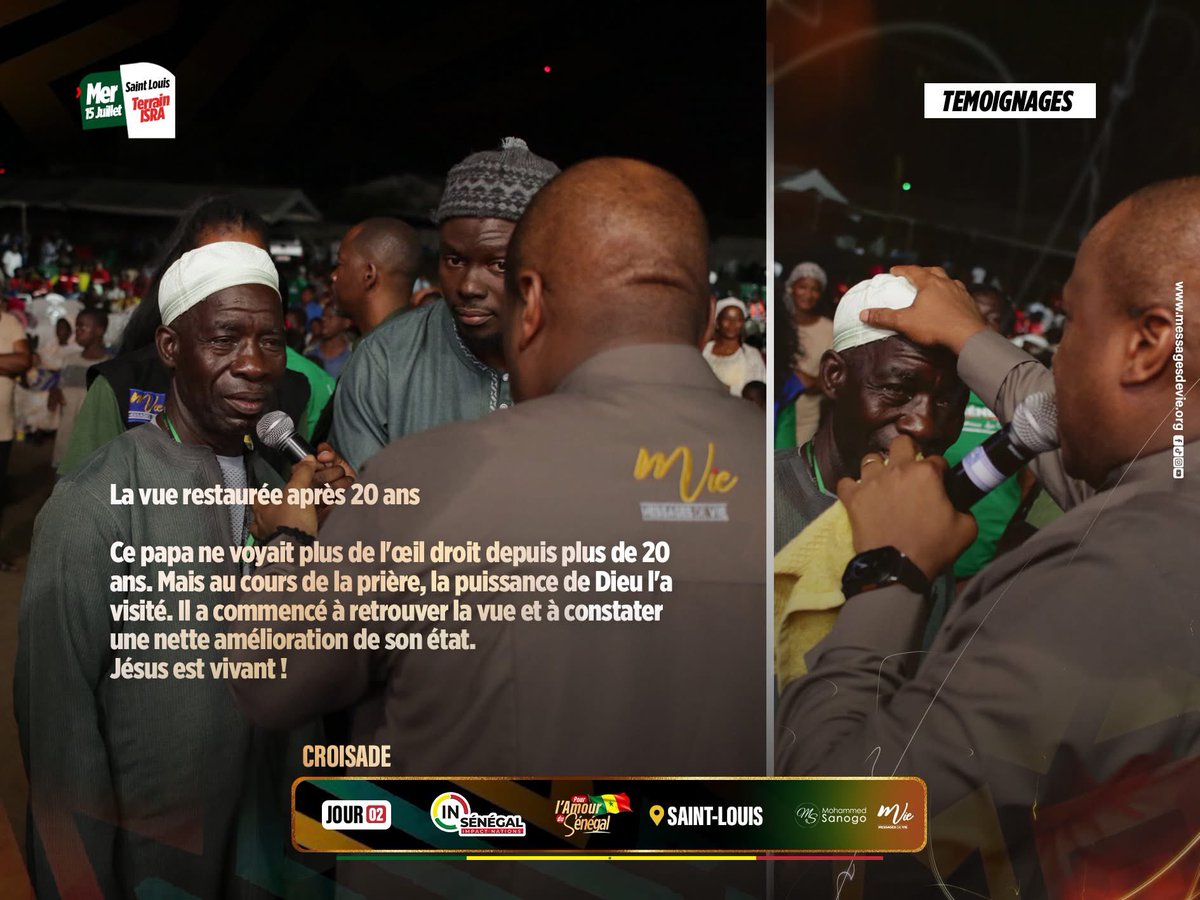 MohammedSanogo's tweet photo. Ce fut encore une soirée marquée par la présence de Dieu dans la ville de Saint-Louis. Une foule nombreuse s'est rassemblée pour entendre la Parole de Dieu et expérimenter la puissance de Jésus-Christ.

𝐌𝐞𝐫𝐜𝐢 𝐒𝐞𝐢𝐠𝐧𝐞𝐮𝐫 𝐩𝐨𝐮𝐫 𝐒𝐚𝐢𝐧𝐭-𝐋𝐨𝐮𝐢𝐬 ! 🙏

#INSenegal https://t.co/lk0yubakjH