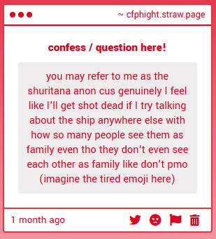 prophighttwt's tweet photo. confession #1142
from: shuritana anon https://t.co/AEaWt2yuG9