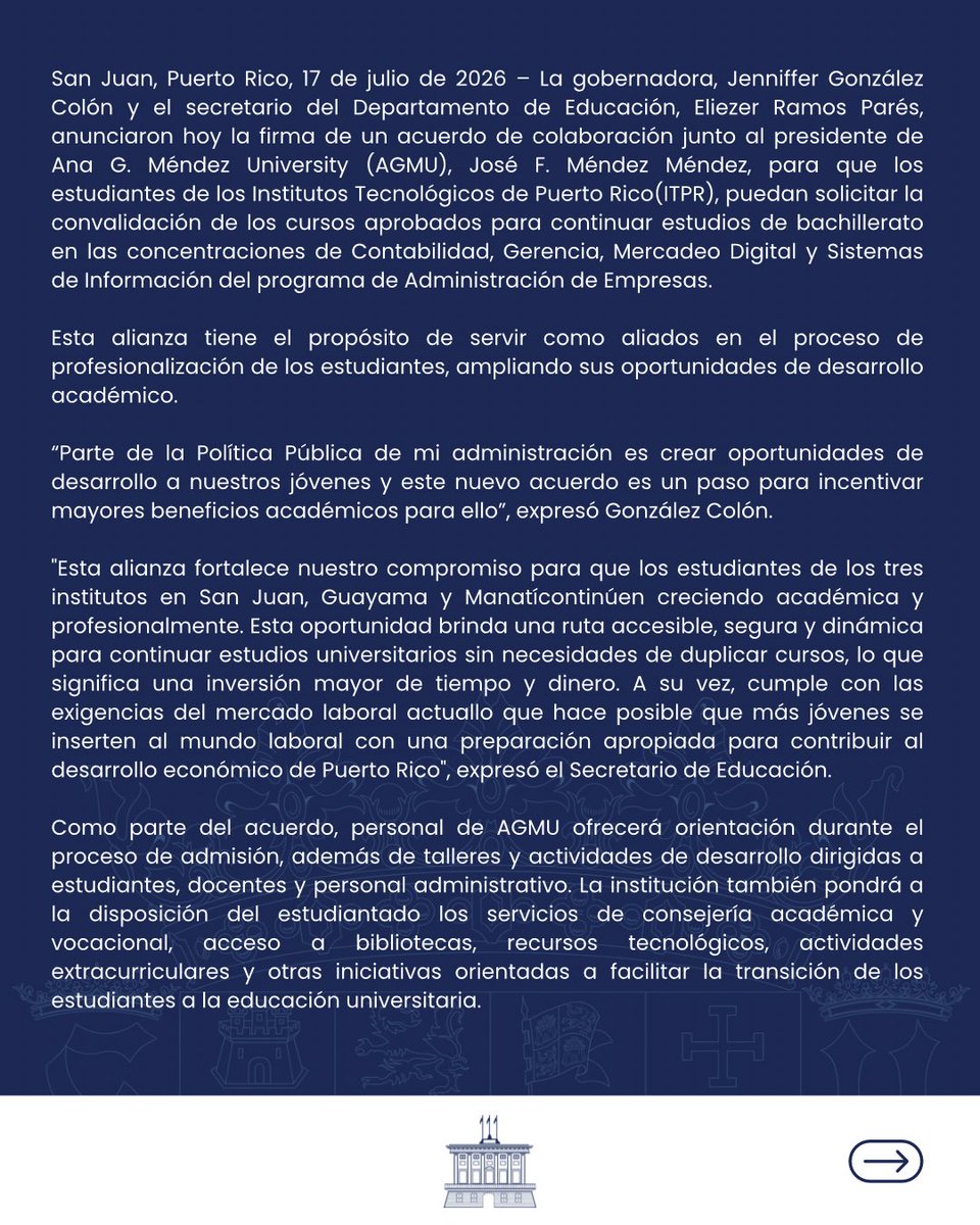 Jenniffer González tweet media