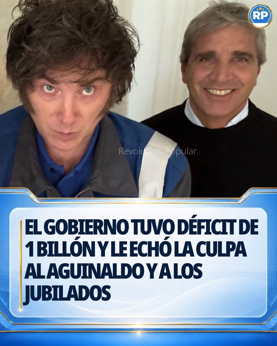 RPN_Oficial's tweet photo. Las cuentas públicas arrojaron un resultado deficitario de más de un billón de pesos durante el mes de junio. Así lo informó este jueves el Ministerio de Economía, al dar su informe mensual sobre los resultados del Sector Público Nacional.

De acuerdo a los números oficiales, los ingresos totalizaron $ 14,16 billones, mientras que el gasto primario (resultado de las operaciones del mes) fue de $ 14,86 billones. Así, el saldo negativo fue de $ 696.843 millones.

A ello se debe adicionar el pago de intereses de la deuda por $ 328.049 millones. De esa manera, el resultado financiero también fue desfavorable por $ 1.024.891 millones.

“La situación mensual respondió a la combinación de menores ingresos, por la postergación del pago del Impuesto a las Ganancias para personas humanas, y mayores gastos, producto del pago de aguinaldos a jubilados y pensionados”, detalló el Palacio de Hacienda en un comunicado.

Fiel a su discurso y sin entrar en análisis detallados, el ministro Luis Caputo presentó esos números como un elemento positivo. “El orden en las cuentas públicas es un pilar fundamental del programa económico, que se alcanzó a través de una fuerte reducción en el gasto público y ha permitido una baja de impuestos nacionales acumulada desde 2024 equivalente a casi 3% del PIB”, posteó en la red social X.