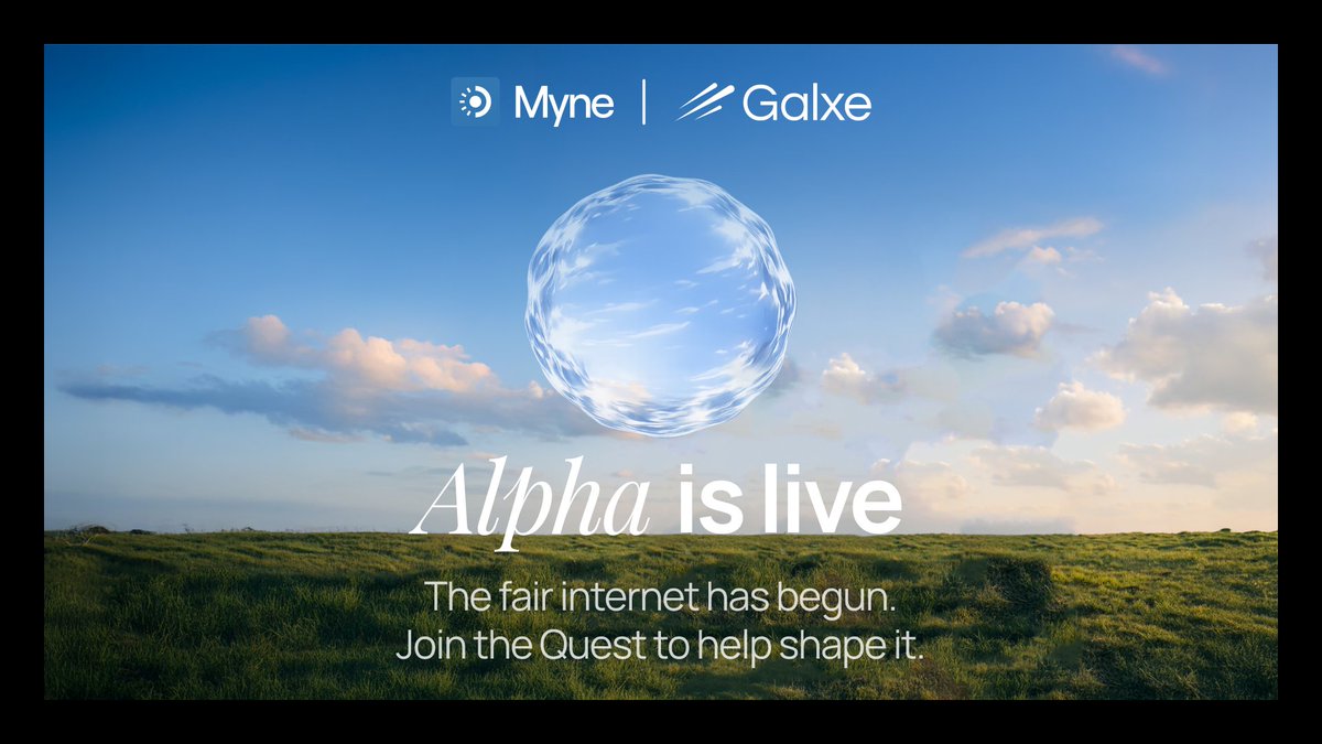 mynebrowser's tweet photo. Myne Alpha is live. The fair internet has begun.

Cohort 1 Builders are already out there shaping it with early access.

The Quest is your chance to do the same.

Available on @GalxeQuest: https://t.co/PKJ76hywJ2 https://t.co/fW7yvoHOEQ