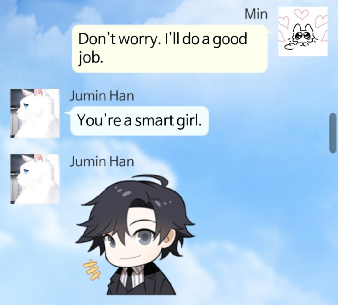 ogurin_min's tweet photo. Calm down, Jumin. We just started chatting,,, there will be a plenty of time for this later 😌 https://t.co/Gigu77XEpm