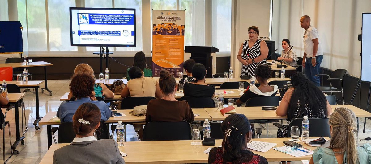 TeresaBoue's tweet photo. Taller d Fortalecimiento d Capacidades para la respuesta a las violencias basadas en género.
Como parte de las acciones contempladas en el proyecto de coop. intern. «Apoyo a la respuesta nacional a la violencia basada en género en #Cuba
#MujeresEnRevolución https://t.co/1XvPYFUwh2
