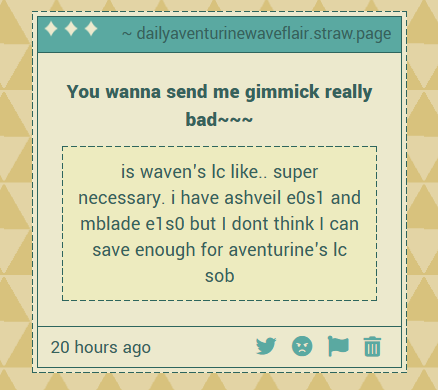 Daily Aventurine ✦ Waveflair 🍹 tweet media