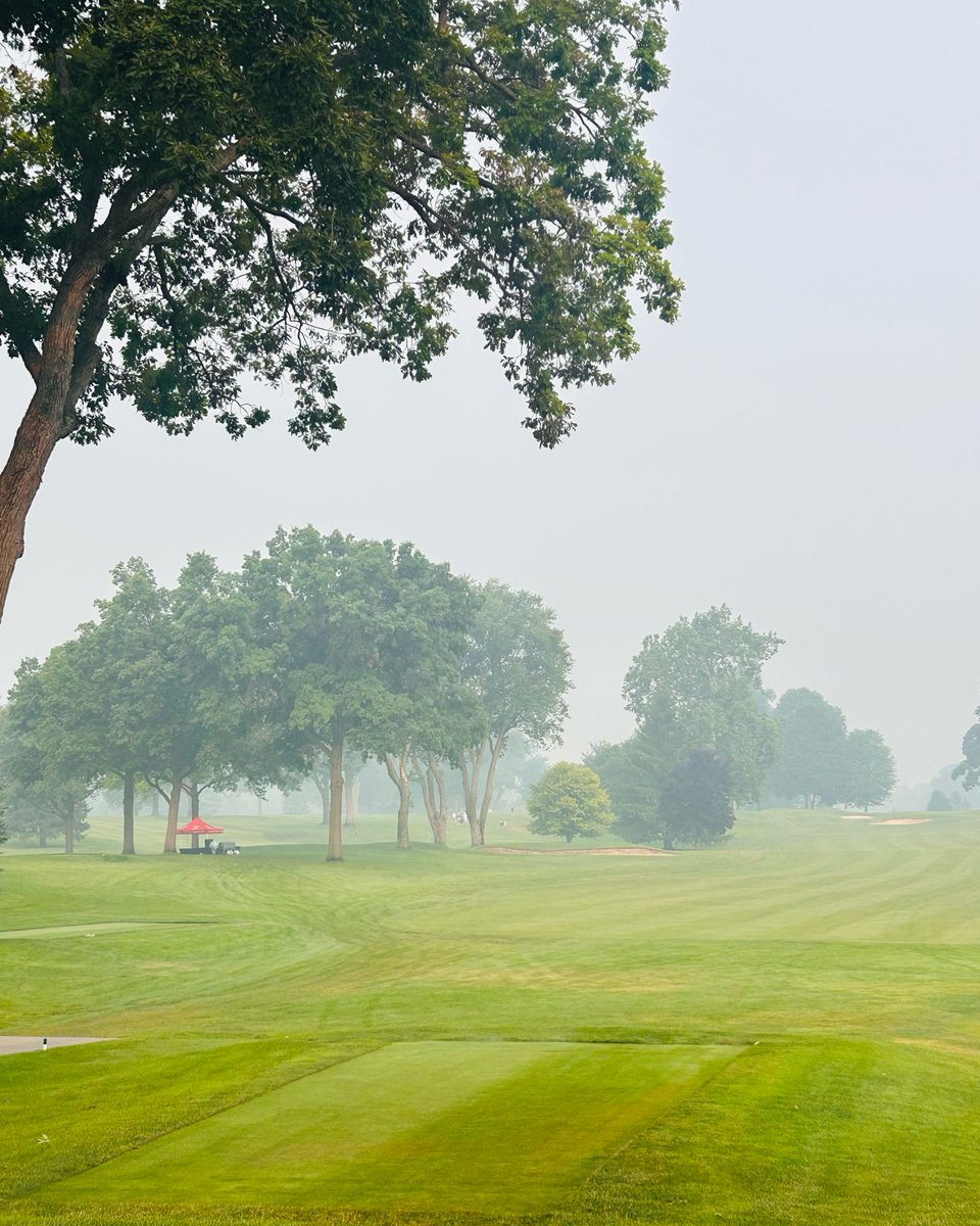 kccinvitational's tweet photo. As the morning haze greets golfers and fans for this 2nd day… https://t.co/CZTdIMPyGW
