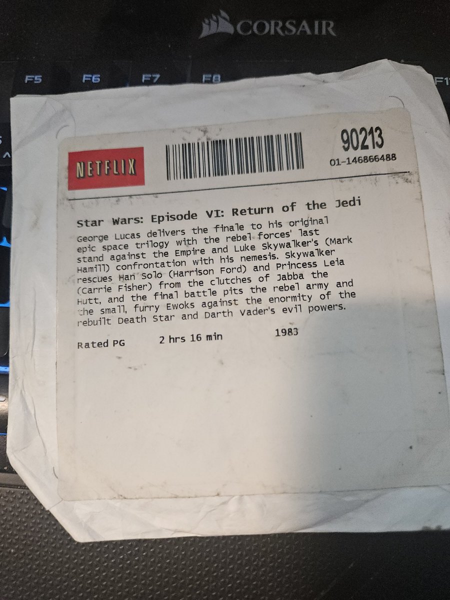 MikeNerdlaw's tweet photo. Found this this morning. @netflix do you want me to mail this back? https://t.co/pRY3ix2VHC