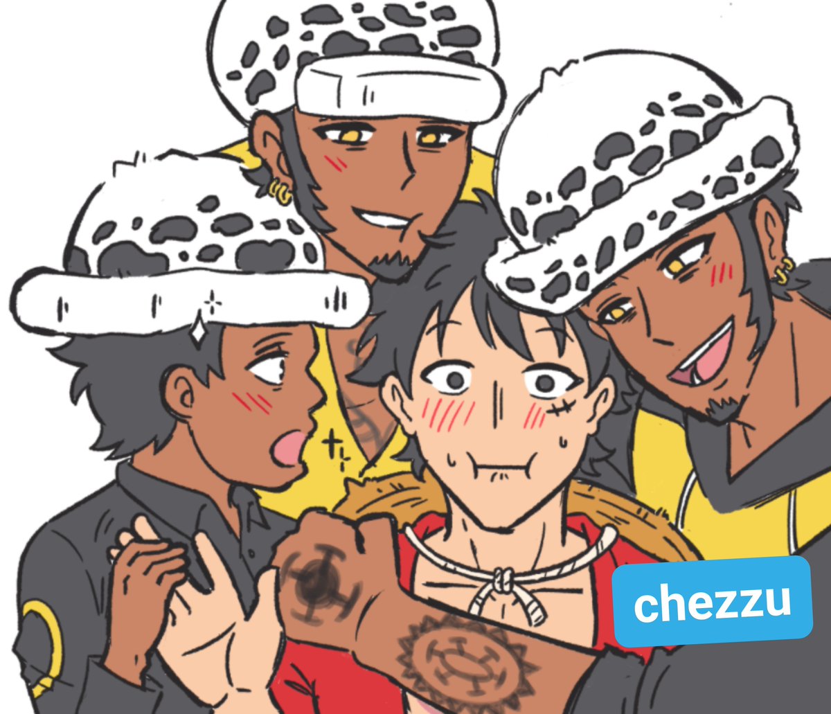 chezzuries's tweet photo. WIP cause I need to show how cute this is... Law pile

and yeah this is gonna be another spread page 🤪 https://t.co/D5pECM5fBI