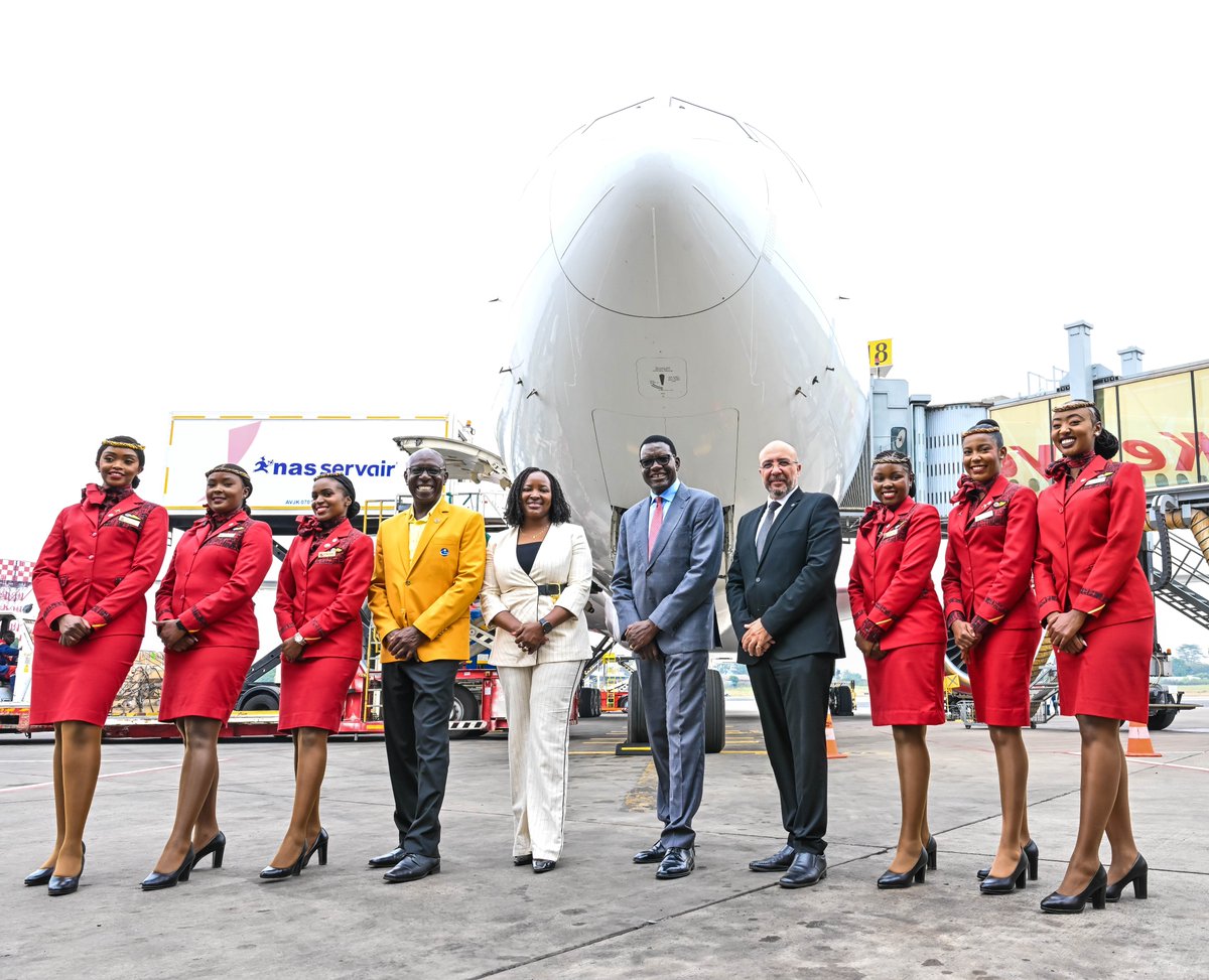 davis_chirchir's tweet photo. Today, we celebrated a defining milestone in Kenya's aviation journey with the return of the Boeing 777-300ER to the Kenya Airways fleet.

The aircraft immediately strengthens our long-haul operations on the Nairobi–London Heathrow route, expands passenger and cargo capacity, and enhances our ability to connect Kenya to global markets.

The additional cargo capacity will provide our exporters, particularly in horticulture, fresh produce, fisheries, and manufacturing, with more reliable access to international markets, creating jobs, supporting businesses, and driving economic growth.

As Government, we are complementing this fleet expansion by accelerating the modernisation of Jomo Kenyatta International Airport. Through upgraded airfield infrastructure, expanded terminals, modern baggage and security systems, and increased aircraft parking capacity, we are positioning JKIA to grow from handling 7.5 million to approximately 22 million passengers annually while reinforcing Nairobi's status as the preferred gateway to East and Central Africa.

At the same time, we remain committed to strengthening Kenya Airways through strategic reforms, a stronger balance sheet, the pursuit of a strategic investor, and policies that will ensure the airline remains commercially sustainable, competitive, and profitable.

Kenya is open for business. We are investing in world-class aviation infrastructure, strengthening our national carrier, and building a transport ecosystem that powers trade, tourism, investment, and regional integration.