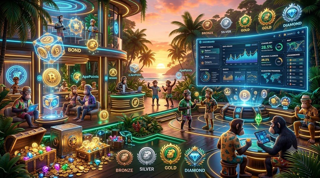 ARB_Universe's tweet photo. 1/6 🦍☀️ Summer just got more rewarding with ApeClub—the new rewards layer of the @ApeBond ecosystem.

It's more than buying Bonds. Every action you take helps you earn rewards, climb tiers, and unlock new opportunities as an active community member.

👇 https://t.co/IBNncn0y5r