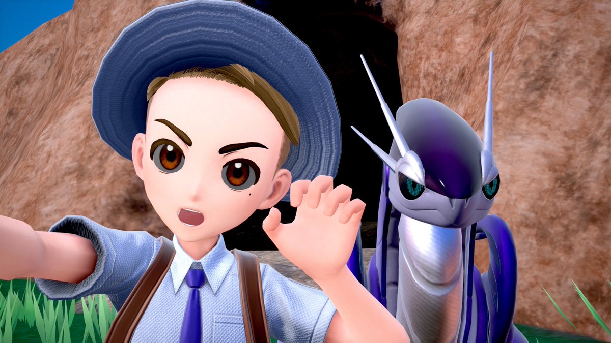 nessundorma75's tweet photo. #ポケスリ3周年をみんなで 

ナエトルの色違いが欲しいのでバイオレット版をヒスイ産色違いナエトルお供に始めることにした。
何らかのバグで主人公の目が黒くなったのは色違いが来る伏線だと思うことにする…！🌱 https://t.co/jXj4lGPsuk