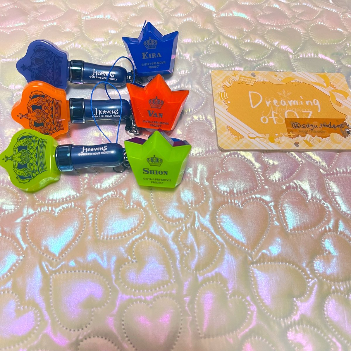 sayu_trade_nt's tweet photo. 【交換】 うたプリ HE★VENS 缶バ リンライ ミニペンラ アナジャケ ポスカ 
MHN HD HS PM HF バーソン GH 7th

譲) 綺羅 ヴァン シオン

求) 同異種 ナギ

7/19,22 池袋お手渡し/郵送複数〜。
シオンライト2種 確認中。
検索からもお気軽にお声かけください。 https://t.co/pmLTZmRA6G
