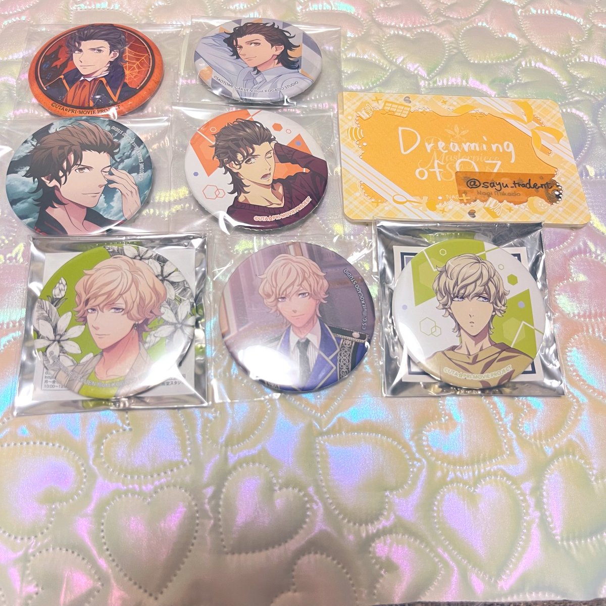 sayu_trade_nt's tweet photo. 【交換】 うたプリ HE★VENS 缶バ リンライ ミニペンラ アナジャケ ポスカ 
MHN HD HS PM HF バーソン GH 7th

譲) 綺羅 ヴァン シオン

求) 同異種 ナギ

7/19,22 池袋お手渡し/郵送複数〜。
シオンライト2種 確認中。
検索からもお気軽にお声かけください。 https://t.co/pmLTZmRA6G