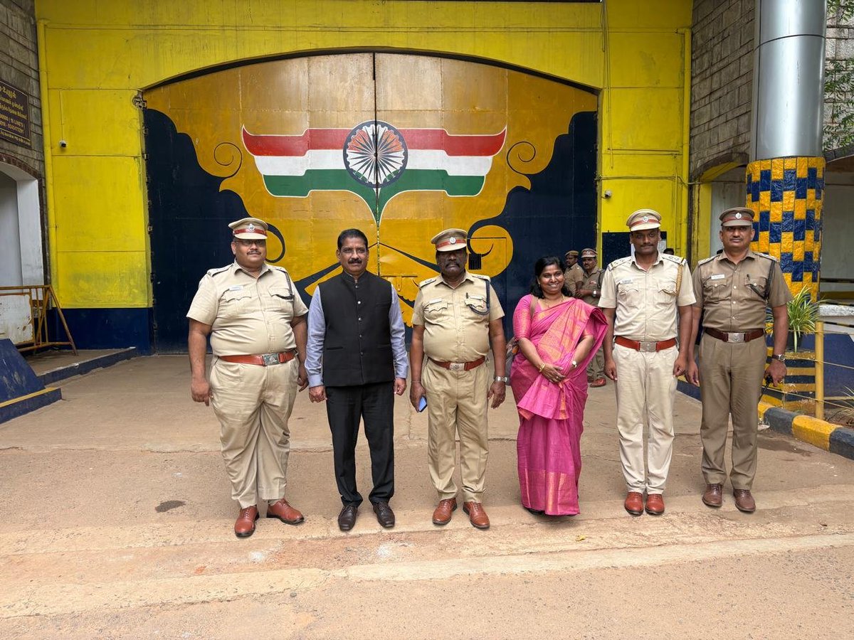 beulahemmanuel's tweet photo. APCA-the most happening place!Today on the 17th July 2026 led a team of trainee officers to visit Central Prison ,PuZhal, Chennai.Sri.B.Pradeep, Director,APCA visited the Prisons. https://t.co/WlnP1tGvpA