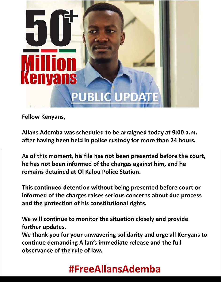 harrison_mumia's tweet photo. Manze #FreeAdemba ... I have been there
Let's fight for this PATRIOT .🫤 https://t.co/KMg6TNNvsK