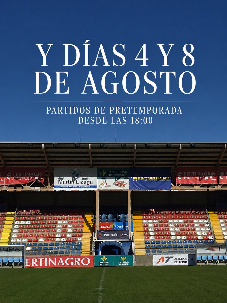 TeruelCd's tweet photo. 🔴🔵 Atención sobre carnets y nuevos socios:

📍 Domingo: Pantalla Selección desde las 18:30.

🏟️ Pinilla (Sala de Prensa):
21, 23 y 28 de julio | 4, 6, 11 y 13 de agosto
🕖 19:00-20:30

⚠️ 30 de julio: sin atención.
🎟️ 4 y 8 de agosto: atención desde las 18:00.
❤️💙 https://t.co/S0Zs4zVngM