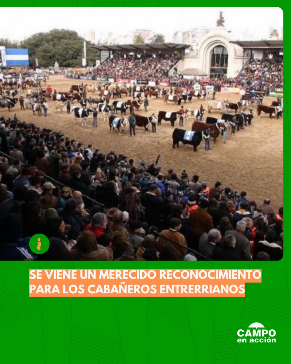 CampoenAccion's tweet photo. 📆Del 16 al 26 de julio, la provincia participará de la Exposición Rural de Palermo con un espacio institucional que reunirá la promoción de sus cadenas productivas y distinción especial a la ganadería. 
🔗 https://t.co/6Jdug4OG30 https://t.co/ky6r9eteIT