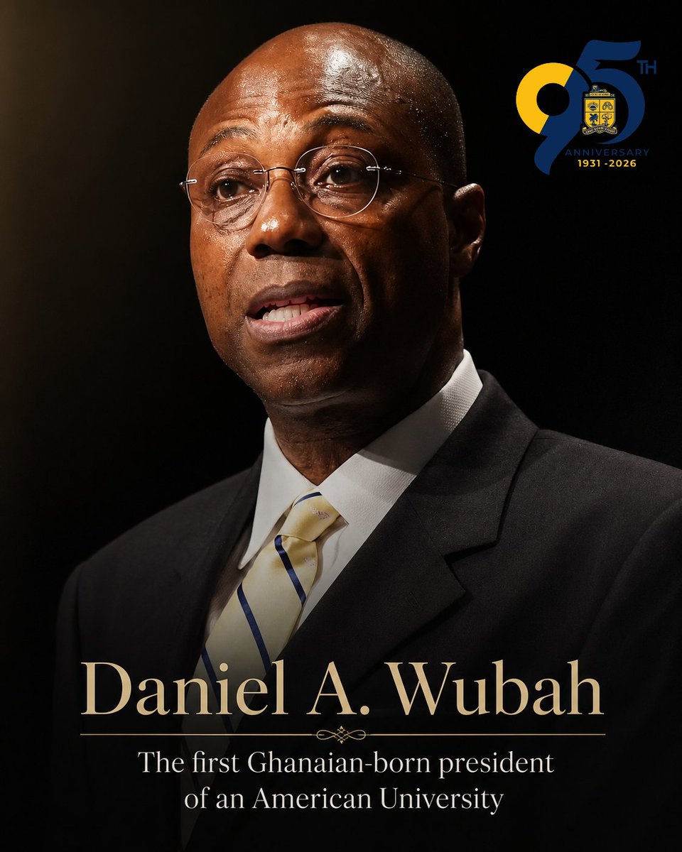 bleoofficial's tweet photo. From the halls of Accra Academy to the presidency of Millersville University in Pennsylvania, Bleoobi Daniel A. Wubah blazed a trail that no Ghanaian had walked before—becoming the first Ghanaian-born President of an American university. 

A microbiologist. An academic giant. https://t.co/zZYzhpKycx