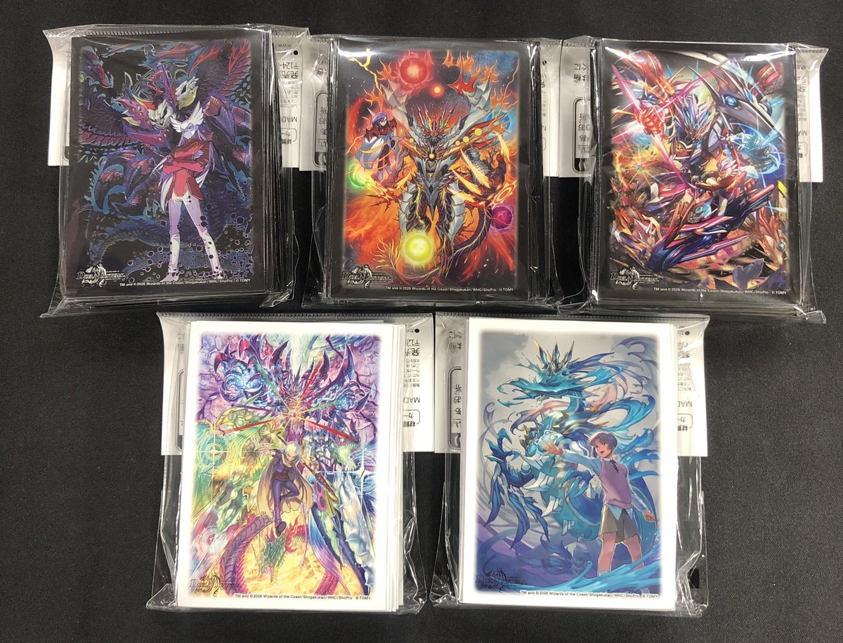 明日発売の新作サプライです‼️ デュエルマスターズ ・スリーブ5種 お