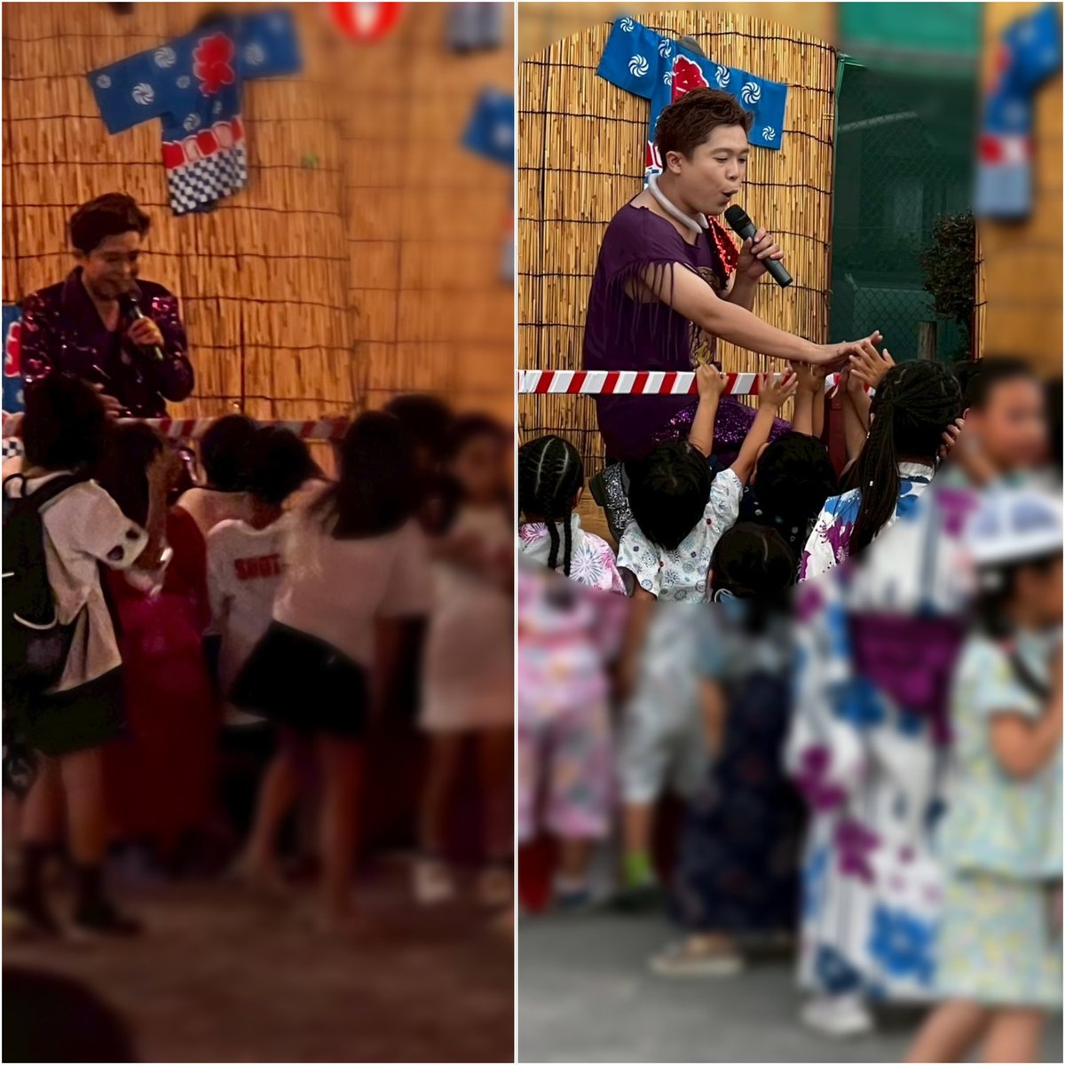 Masaru_Dono's tweet photo. 🏮7/18(土)西八王子・夏祭り出演のお知らせ※観覧無料🏮
 🪭台町四丁目 夏祭り🏮
台町四丁目ふれあい公園
🎤16:50頃～司会出演
🪩17:15～／20:00～ライブ出演

毎年ありがとうございます！MASARUライブが動物園状態になる微笑ましい現場からあっという間の1年…国内の皆様、ご来場お待ちしております！ https://t.co/gc9lplkni9