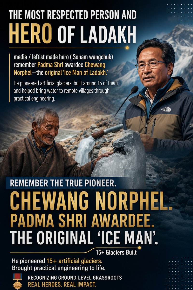 BhiSe19101598's tweet photo. DIFFERENCE IS CRYSTAL CLEAR
Fake scientist & engeneer sonam wangchuk (puppet of china& USA )
We stand with Government @narendramodi ji
#cjp #HydrogenTrain #SupportSonamWangchuk #JantarMantar #HungerStrik https://t.co/ZczF2o8H9F