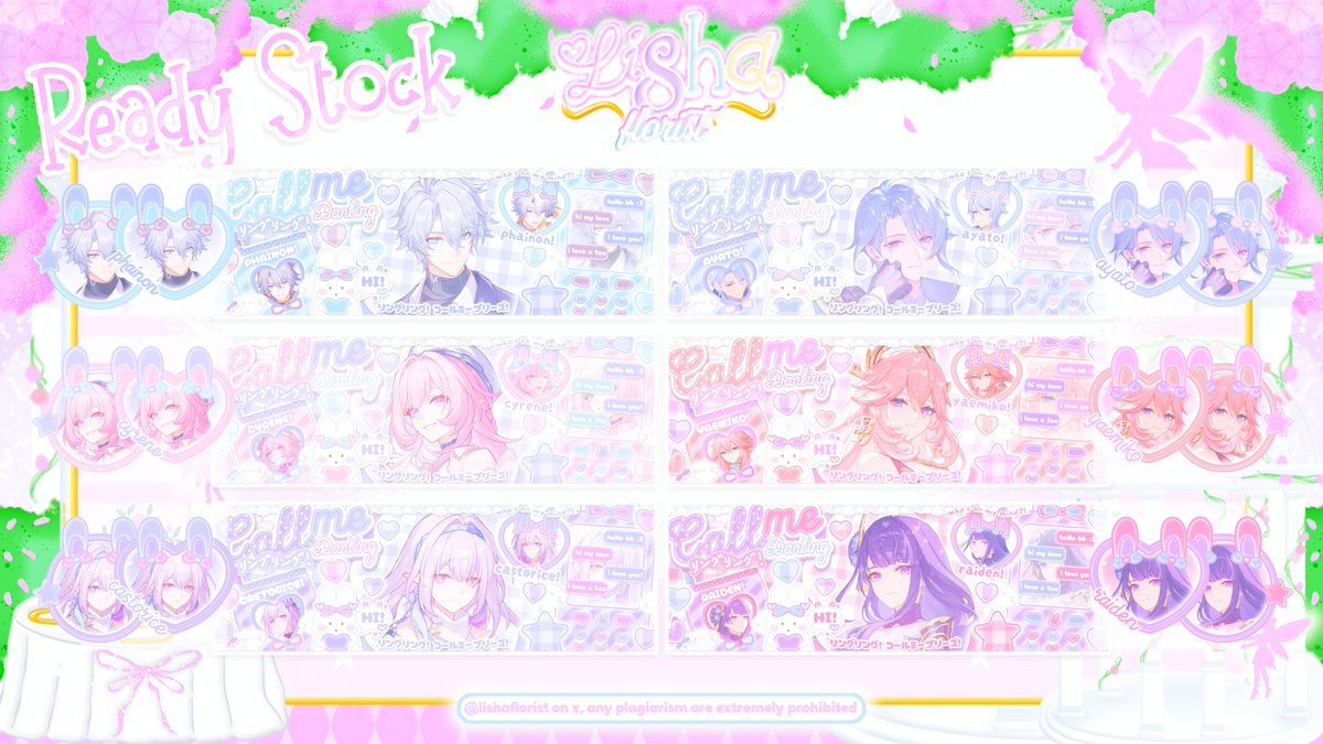 lishaflorist's tweet photo. Any interaction are appreciated. Thanks.

In a quiet little garden, gentle blooms rest patiently, waiting to be chosen with care. Dear petals, Lisha membawa 24 layout Genshin &amp; HSR (Price 19k/ea) yang sudah tersusun dengan lembut dan siap dibawa pulang melalui DM.

🪷 #bealanja https://t.co/DbtS35NjL5