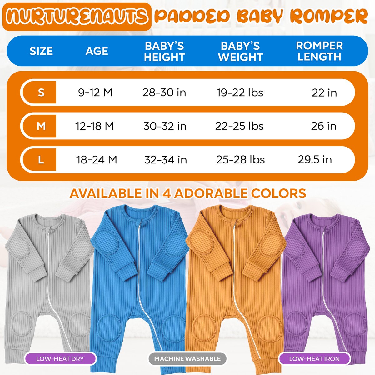 NurtureNauts's tweet photo. Crawl. Cruise. Conquer. 🚀
NurtureNauts padded rompers are designed for crawling, playing, and everyday little adventures—with extra comfort around the knees and elbows.
Shop at https://t.co/WGx20KSBA4
#NurtureNauts #BabyEssentials #CrawlingBaby https://t.co/9XzNEhH0yk