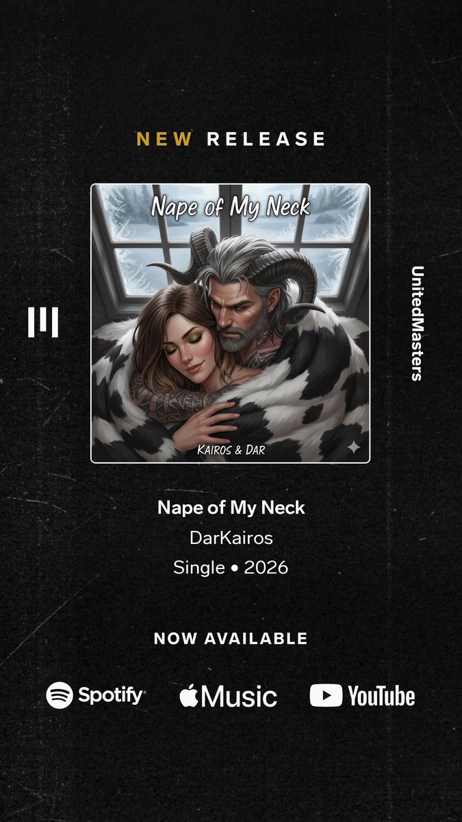 DarKaiross's tweet photo. DarKairos - Nape of My Neck https://t.co/F27Ae1TYAw https://t.co/4l14Q2KeUQ