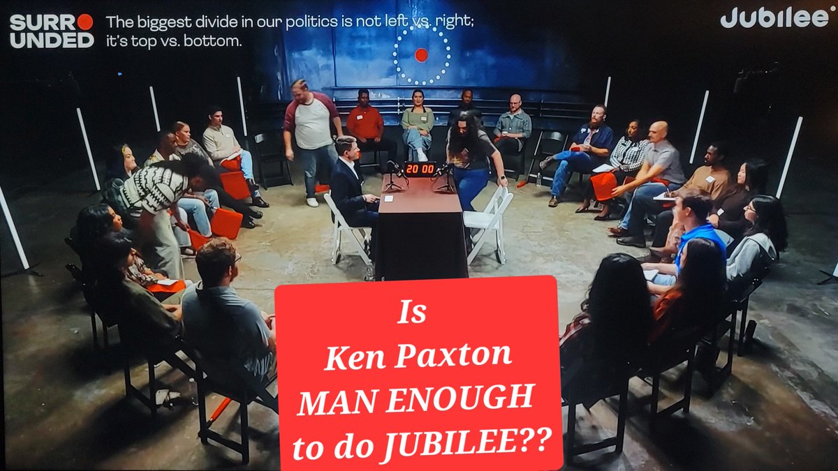 RodThePatriot's tweet photo. @jamestalarico I'm just challenging Ken Paxton to do JUBILEE. LOL. It takes a real man to take on 20 real voters. https://t.co/xIg4VB6drz