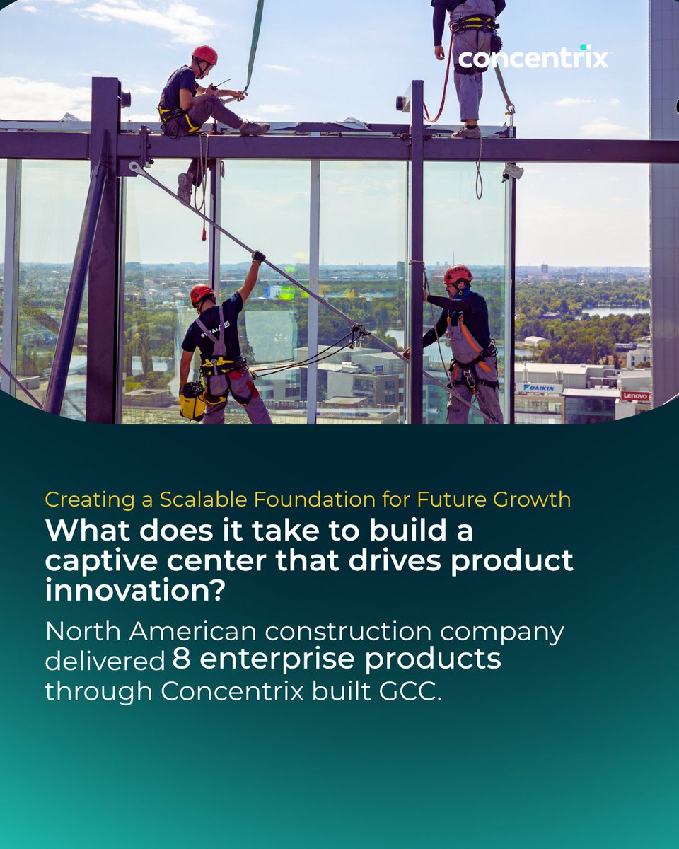 ConcentrixIND's tweet photo. We built a dedicated GCC for a North American construction company that evolved into a high-performing engineering engine, delivering eight enterprise products. Explore the full case study.
https://t.co/2SMLVHw2rm
#GCC #GlobalCapabilityCenter https://t.co/eCeQS59BM1