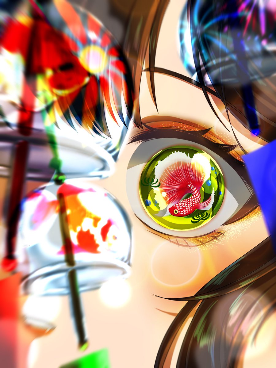 konayuki892's tweet photo. 金魚の神隠し
#とあるだれか 
#夏祭りイラスト #風鈴 #一次創作 https://t.co/JkYP85HV4T