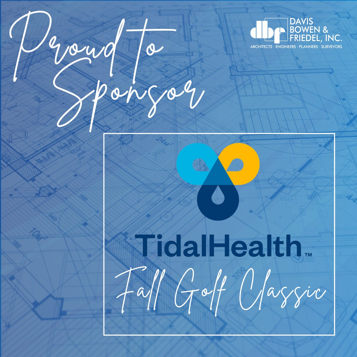 DBFINC83's tweet photo. We're proud to sponsor the 2026 Foundation Fall Golf Classic benefiting @TidalHealth!  Supporting local healthcare and giving back to the communities we serve is always a great investment. We look forward to a great day on the course! #DBFInc #CommunityImpact #GolfForAGoodCause https://t.co/4oGEg5bAKw