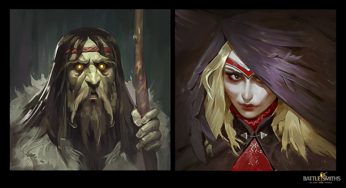 sickandheavy's tweet photo. Portraits I was commissioned to do for the game https://t.co/jfyq8xJ1xK