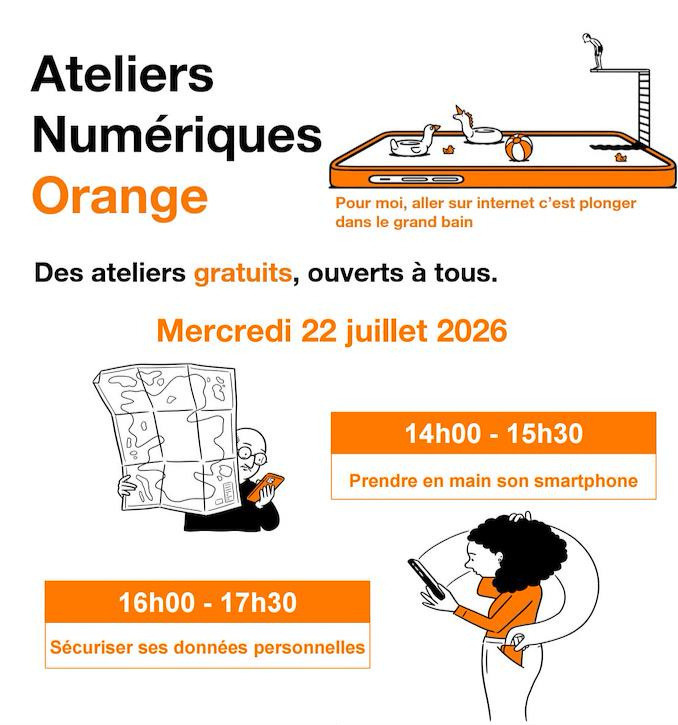 OrangePACA's tweet photo. 🔒 Vous ou un proche n’êtes pas encore à l’aise avec la sécurité de vos données personnelles ? 📱
Envie d’apprendre à mieux utiliser votre smartphone ?

Ne tardez plus, inscrivez-vous gratuitement à nos ateliers numériques en boutique Orange à Salon !

✨ Deux sessions vous attendent :

Prendre en main son smartphone
Sécuriser ses données personnelles

🗓️ Rendez-vous le mercredi 22/07 à partir de 14h.

Inscription gratuite, places limitées !
Au 0800 06 15 46
https://t.co/j4WIrSdQDE