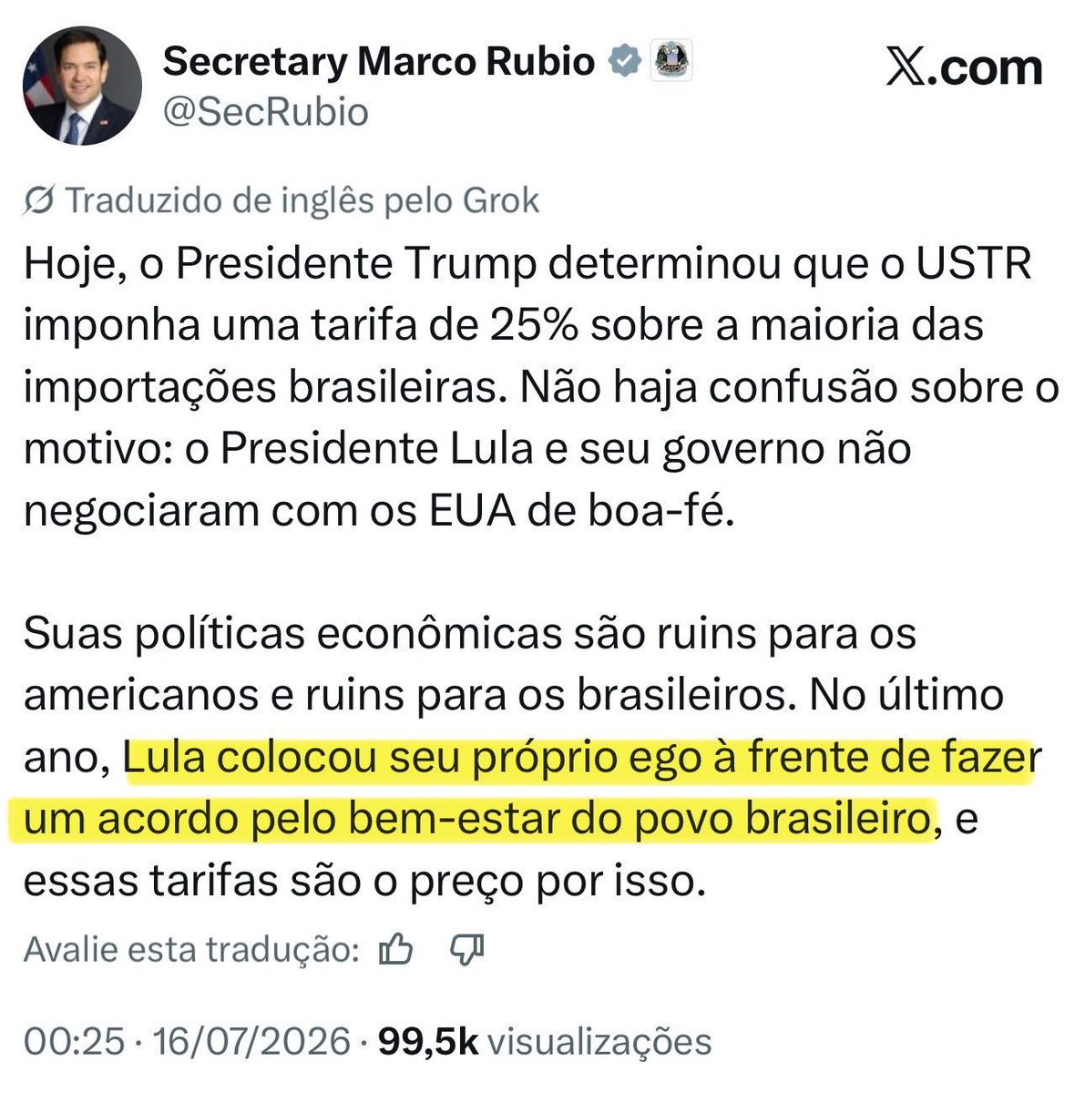 seven_silva23's tweet photo. @HugoMottaPB Nossa!!!!! Agora Trump tá com medo. https://t.co/BxIHWL42lS