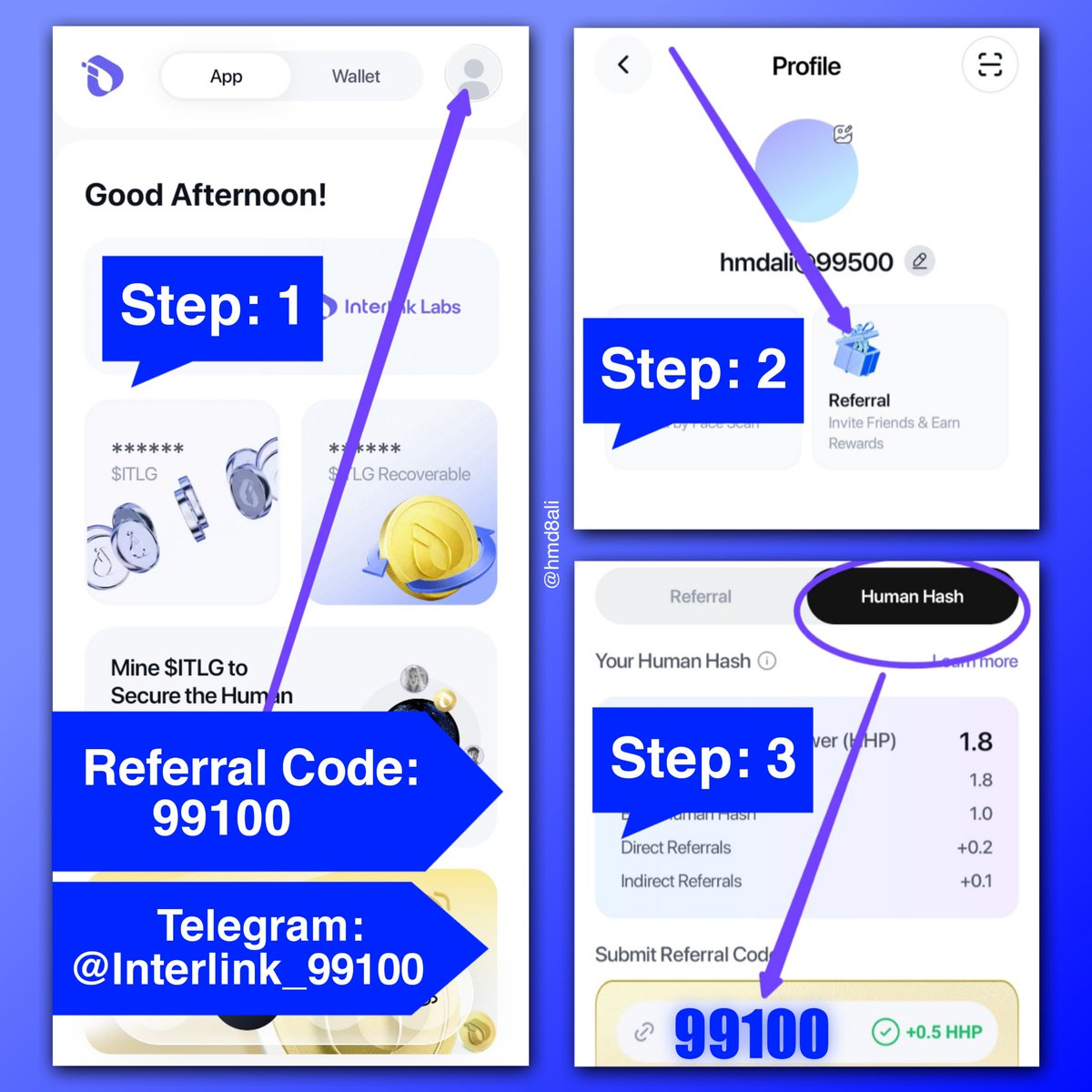 Interlink_99100's tweet photo. @ITLvault If You Not 🚫 Received KYC slot To Follow This 5 Step
✅Add 99100 Code and Get 500 #ITLG Token Free 

✅ Increase Your HSC

✅ Daily Mining ⛏️ 

✅ Group Mining ⛏️ 

✅ITLX Wallet Spot + Future Trading 

#Interlink #ITL #ITLG #KYC

Telegram 👇🏻
 @Interlink_99100 https://t.co/CC8rlUw3Ph