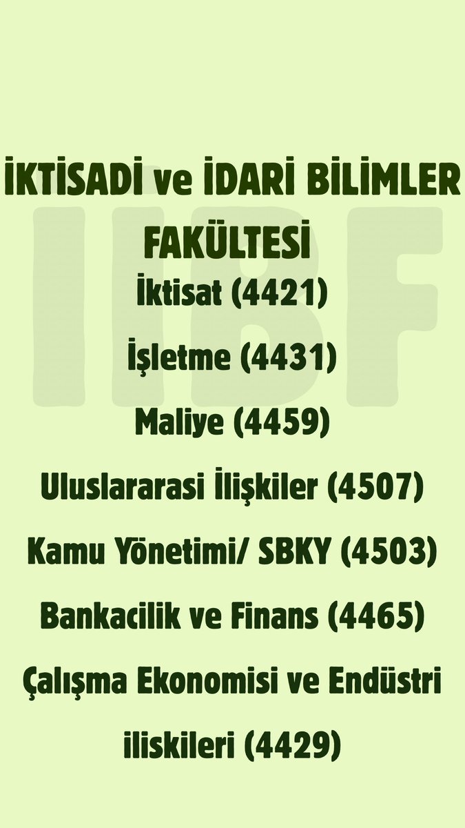 pinarsu777's tweet photo. @edipuzen Her alanda liyakat vurgusu yapıyorsak, İİBF mezunlarına da hak ettiği kadrolar verilmelidir.
DKMP alımlarında İİBF’ye daha fazla yer!
@muhiddinsahinn @AhmetGumen @bekirgizligider @akadirpolat1 @ahmtbgc @Seyfullahaslntk @pebaysa @kadircokcetin06 @tarimormanpgm @milliparklar https://t.co/Se2VlnNRuB