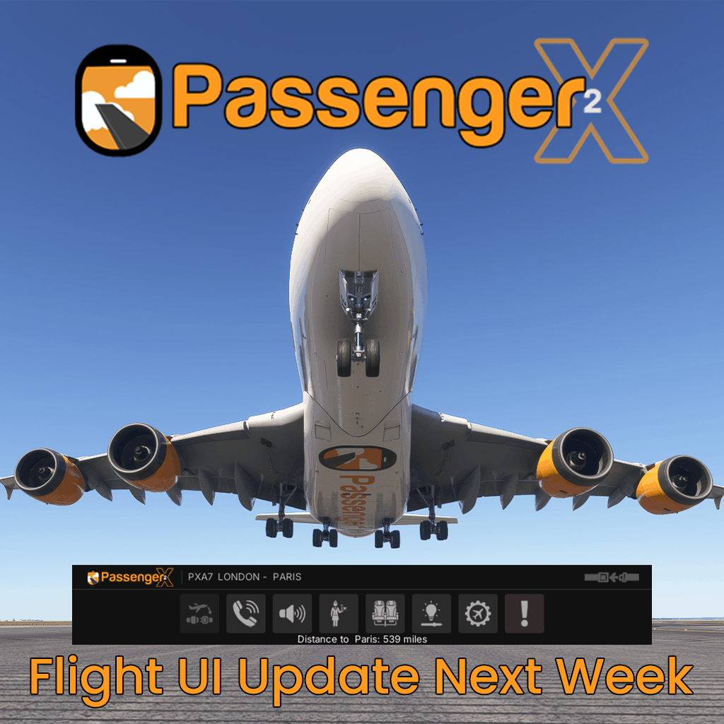 passenger2game's tweet photo. βοΈ πππ° π
π₯π’π π‘π ππ ππ¨π¦π’π§π πππ±π ππππ€!
Weβre officially in the last stage of development, and the brandβnew Passenger2x Flight UI is coming next week π
Full details here π https://t.co/GtlofCaCjh
#msfs2024 #msfs2020 #FlightSim #p3d #msfs #fsx #xplane https://t.co/JYTJuUy7kQ