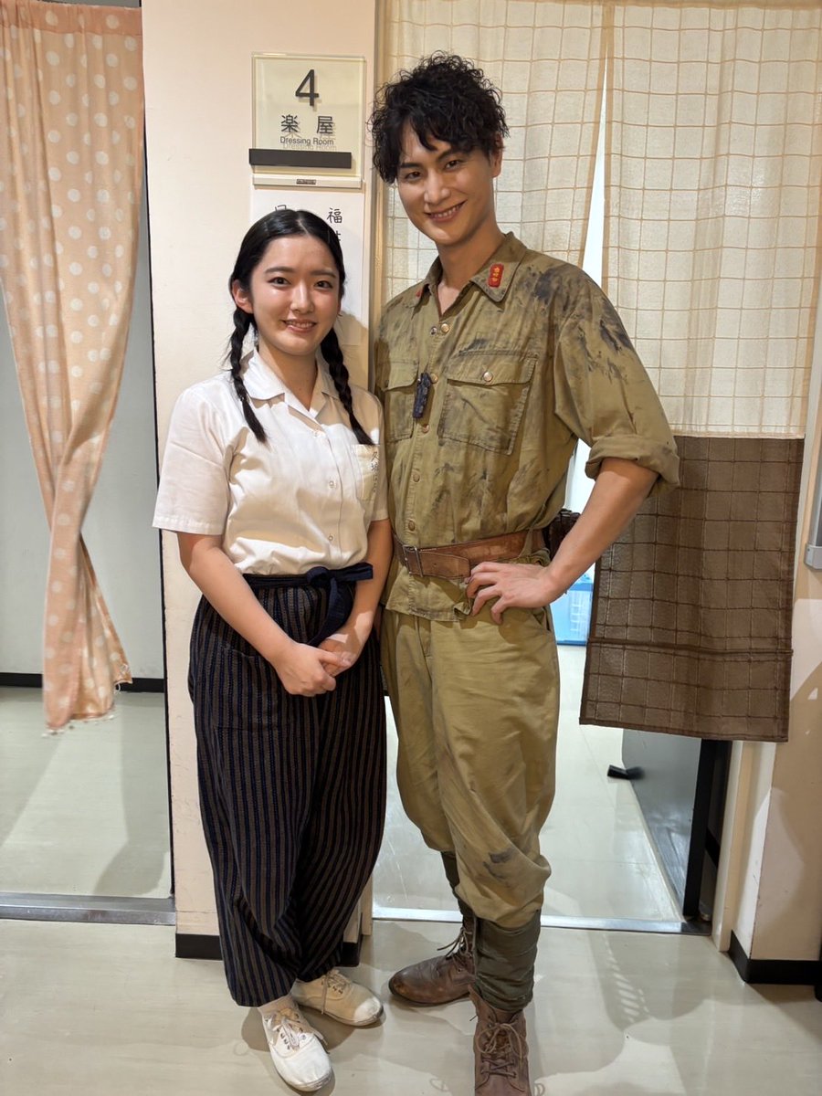 jdp_th's tweet photo. プリンシパルの方々と撮っていただきました💖✨

キミ役　はいだしょうこさん
上原婦長役　木村花代さん
軍曹役　福井晶一さん
檜山上等兵役　日野真一郎さん
星組ふみ役　麦谷八絵さん
月組ふみ役　石丸椎菜さん

素晴らしい方々と共演させていただけたこと、大変光栄でした🥺

#ひめゆり https://t.co/syIHXqfUYC