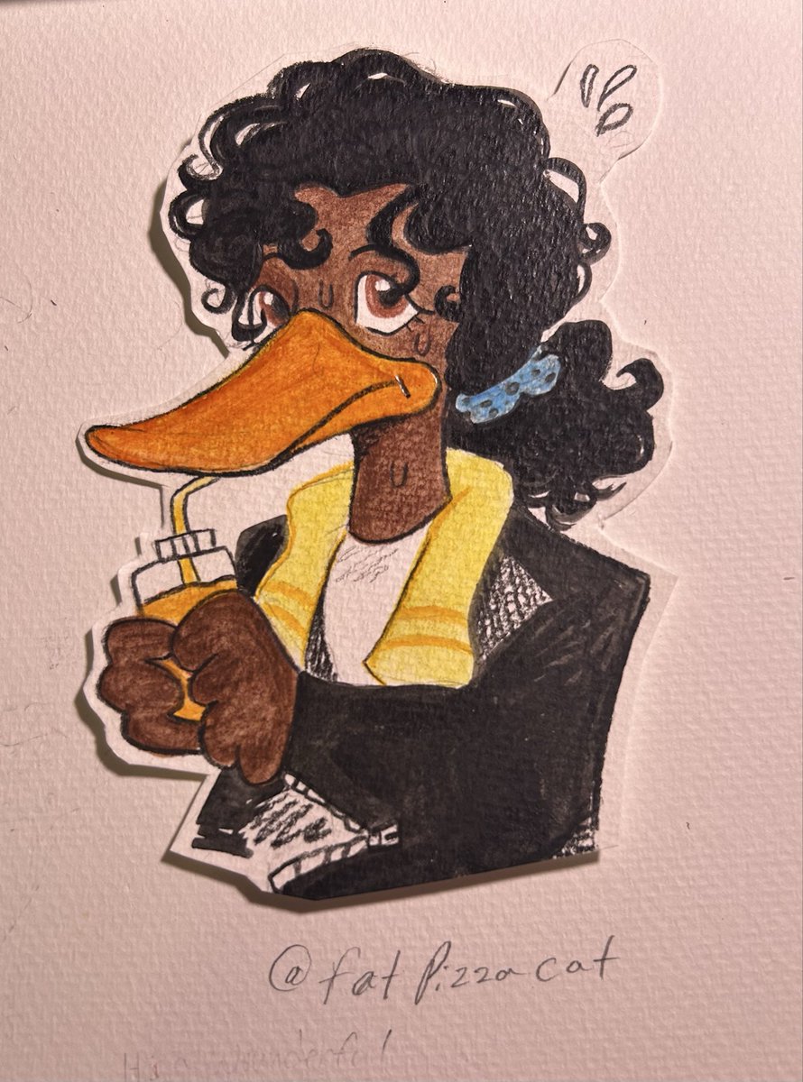 Fatpizzacat1's tweet photo. He’s so cute :3 made some doodles #mj #mjart https://t.co/F1z7dZinEp