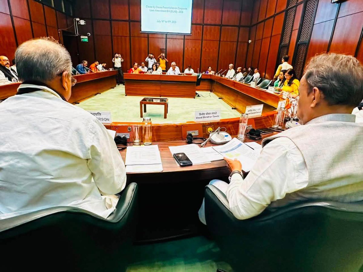 kjsehrawat's tweet photo. Honoured to attend the meeting of the Joint Committee on the Corporate Laws (Amendment) Bill, 2026.

It was a valuable opportunity to witness meaningful discussions and contribute to the dialogue on strengthening India's corporate law framework. 

Grateful for the experience and the insights shared by distinguished members and officials.

#ParliamentofIndia #kamaljeetsehrawat #westdelhiloksabha