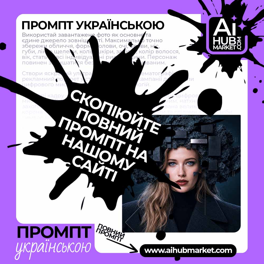 zghadka's tweet photo. Prompt "Portrait with a Graphite Sculpture"
Промпт «Портрет із графітовою скульптурою»
🔗 UA: https://t.co/RIzEEGhf0I
🔗 EN: https://t.co/BfIWKZ0Jka
#AIHubMarket #Prompt #AIPrompts #GraphiteSculpture #PortraitArt #EditorialPortrait #FashionPortrait #SurrealPortrait https://t.co/Ycg5gsks48